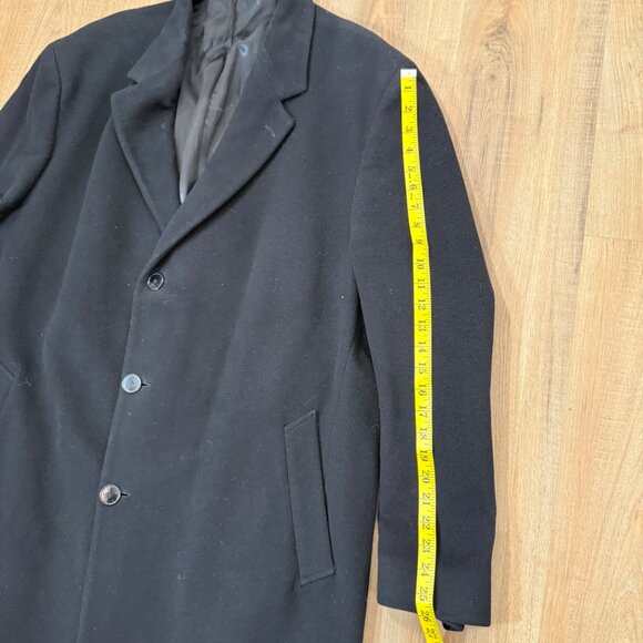 Saks Fifth Avenue Loro Piana Men's Black Coat Wool Cashmere Luxury 46L - Picture 7 of 13